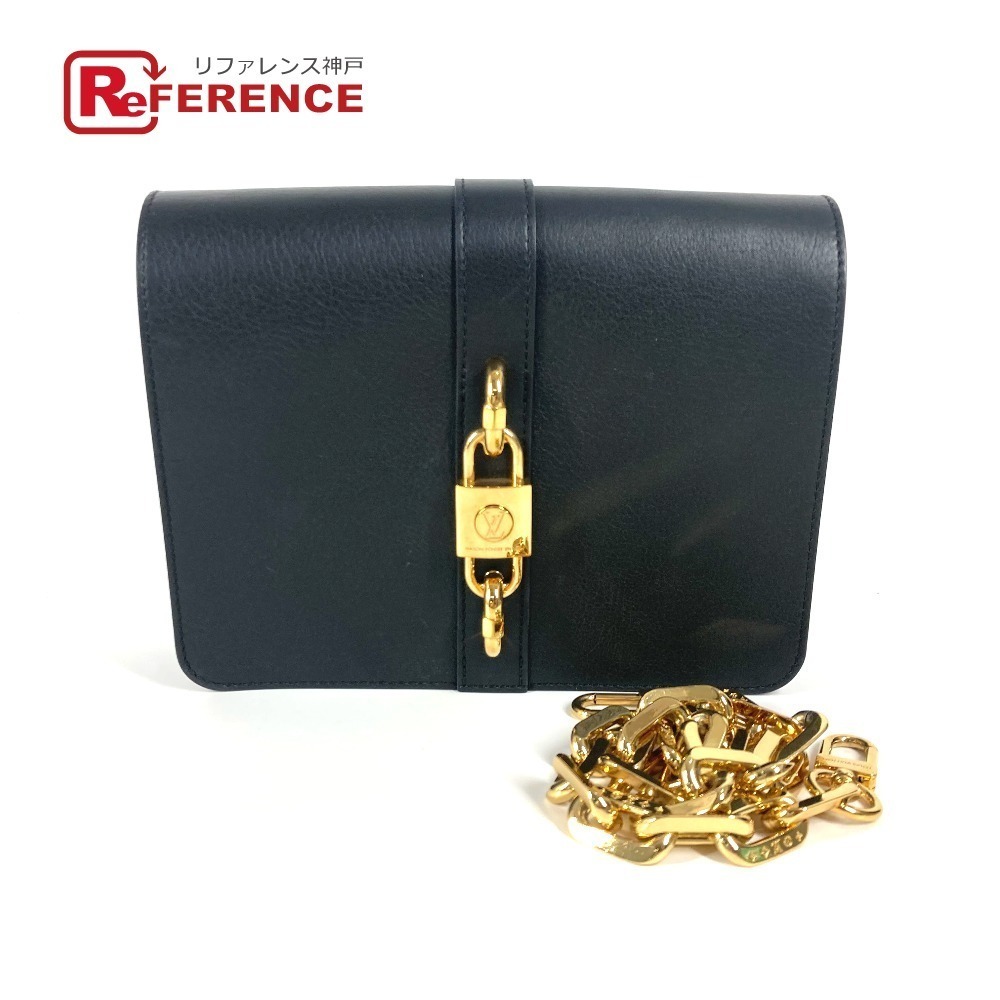 LOUIS VUITTON Rendezvous Bag Clutch Shoulder Leather Noir Black